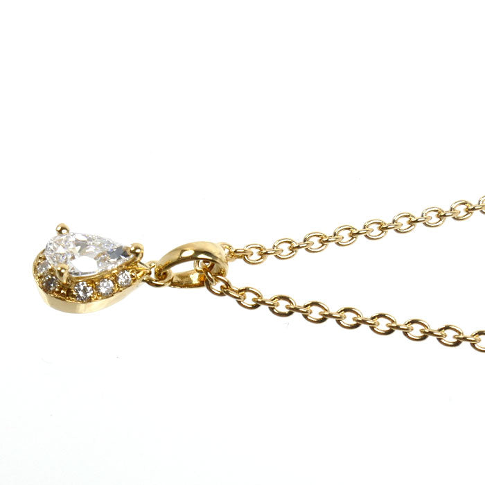 Queen クイーン K18YG イエローゴールド ネックレス ダイヤモンド0.51ct/0.09ct 4.7g 40cm レディース【中古】