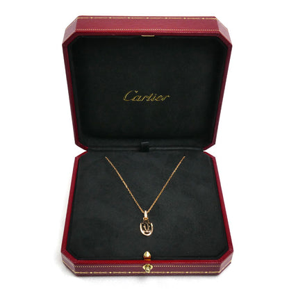 CARTIER カルティエ K18PG ピンクゴールド C ドゥ ロゴ ドゥーブルC ネックレス B7219200 ダイヤモンド 4.0g 37/40cm レディース【中古】