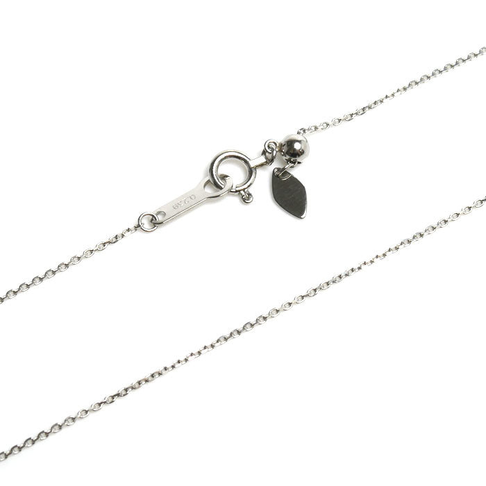 4℃ ヨンドシー Pt850プラチナ ネックレス ダイヤモンド0.239ct 1.9g ～42cm フリーチェーン レディース【中古】