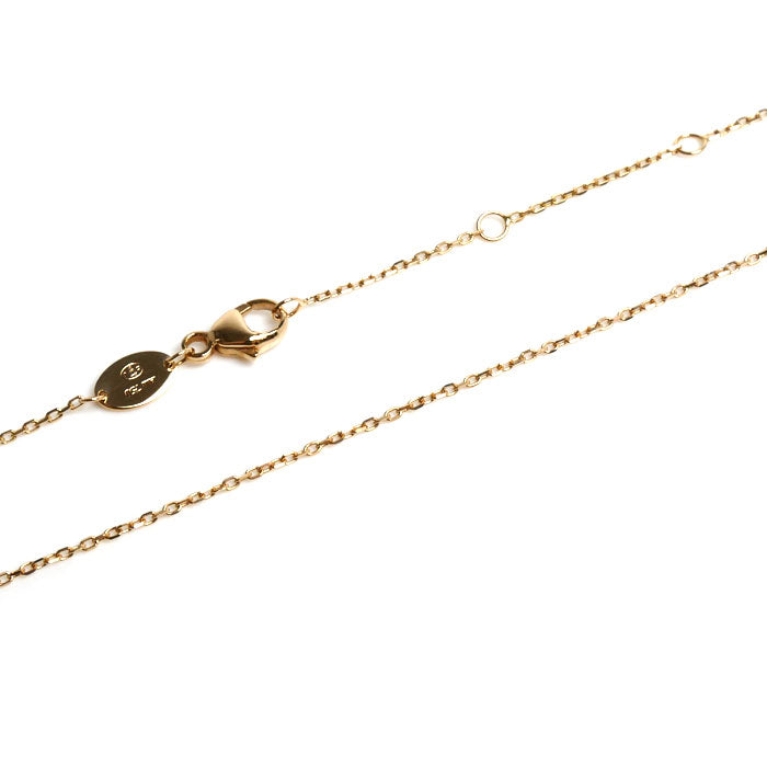 Chaumet ショーメ K18PG ピンクゴールド ジュ ドゥ リアン クリソプレーズ ネックレス 083050 ダイヤモンド 2.9g 38/40/42cm レディース【中古】
