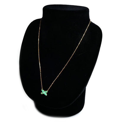 Chaumet ショーメ K18PG ピンクゴールド ジュ ドゥ リアン クリソプレーズ ネックレス 083050 ダイヤモンド 2.9g 38/40/42cm レディース【中古】