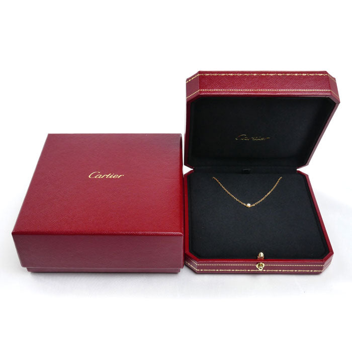 CARTIER カルティエ K18PG ピンクゴールド ダムールSM ブレスレット B6040300 ダイヤモンド 2.1g 16.5/18.5cm レディース【中古】