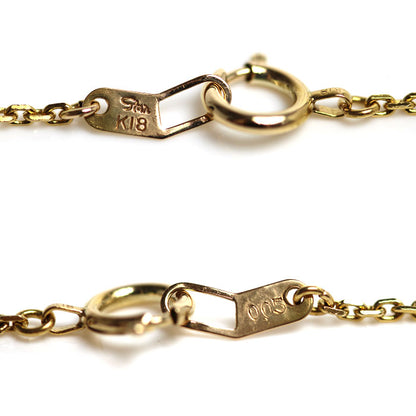 STAR JEWELRY スタージュエリー K18YG イエローゴールド アンクレット ダイヤモンド0.05ct 1.7g 23cm レディース【中古】