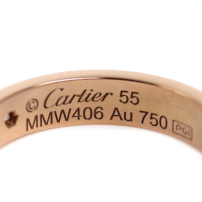 CARTIER カルティエ K18PG ピンクゴールド ミニラブ 1Pダイヤ リング・指輪 B4050755 ダイヤモンド 14.5号 55 4.9g レディース【中古】