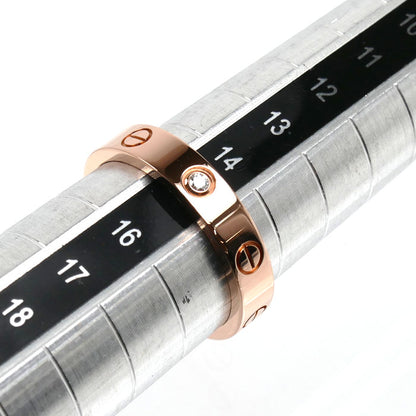 CARTIER カルティエ K18PG ピンクゴールド ミニラブ 1Pダイヤ リング・指輪 B4050755 ダイヤモンド 14.5号 55 4.9g レディース【中古】
