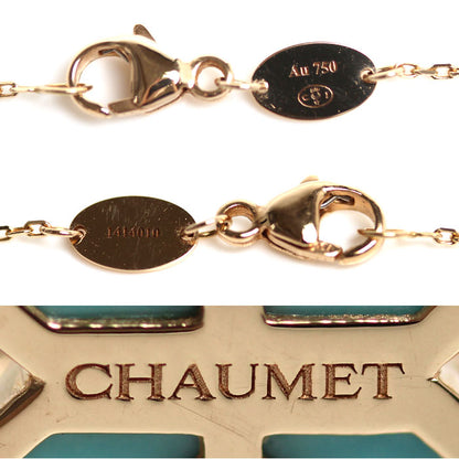 Chaumet ショーメ K18PG ピンクゴールド ジュ ドゥ リアン ブレスレット 082935 ターコイズ ダイヤモンド 2.4g 15/16/17cm レディース【中古】