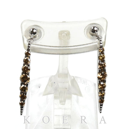 カシケイ K18WG ホワイトゴールド ネイキッド ブラウンダイヤモンド ピアス ダイヤモンド1.00ct 2.7g レディース【中古】