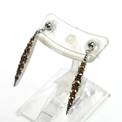 カシケイ K18WG ホワイトゴールド ネイキッド ブラウンダイヤモンド ピアス ダイヤモンド1.00ct 2.7g レディース【中古】