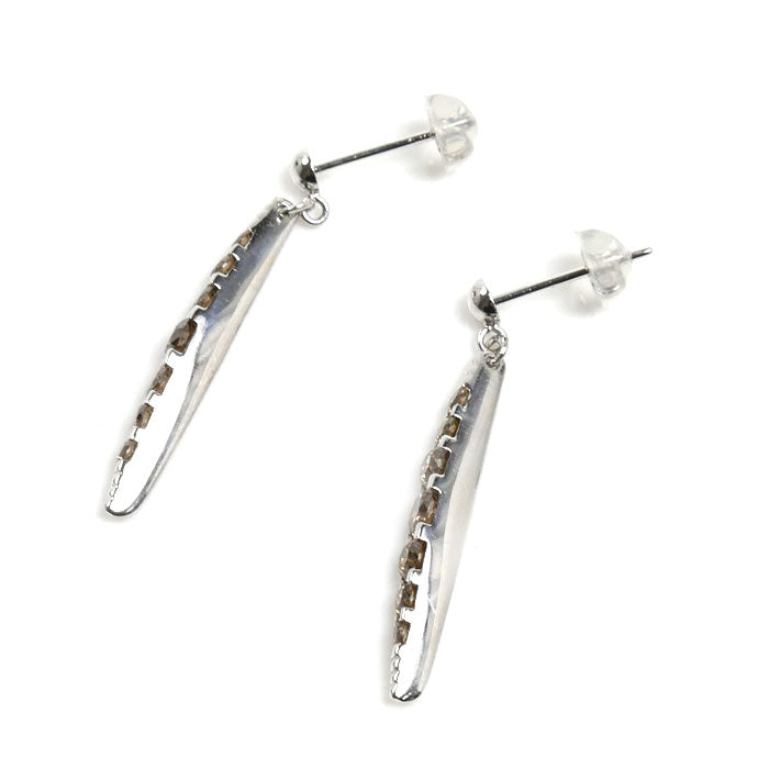 カシケイ K18WG ホワイトゴールド ネイキッド ブラウンダイヤモンド ピアス ダイヤモンド1.00ct 2.7g レディース【中古】