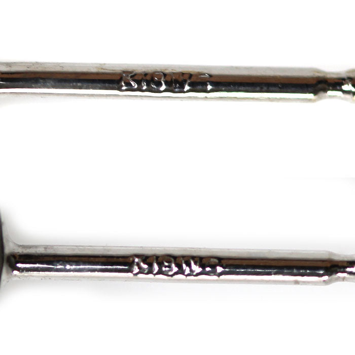 Ponte Vecchio ポンテヴェキオ K18WG ホワイトゴールド ハート ピアス ダイヤモンド0.27ct/0.27ct 2.5g レディース【中古】