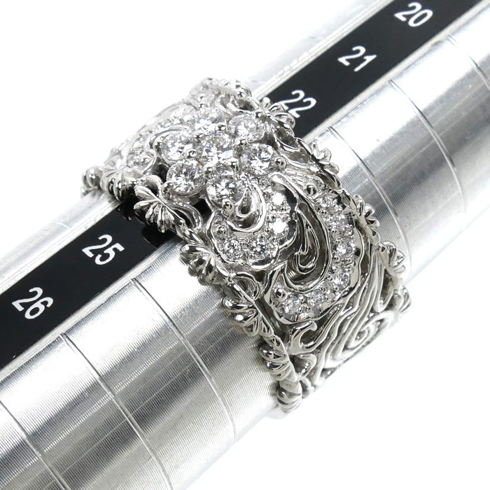 平和堂 Pt950プラチナ リング・指輪 ダイヤモンド0.63ct 23号 16.5g メンズ【中古】