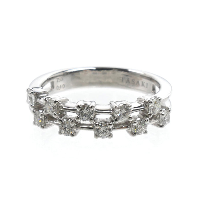 TASAKI タサキ K18WG ホワイトゴールド リング・指輪 ダイヤモンド0.40ct 12号 4.3g レディース【中古】【美品】