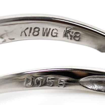 CARATI カラチ K18WG ホワイトゴールド K18YG イエローゴールド リング・指輪 ダイヤモンド0.55ct 15号 4.9g レディース【中古】【美品】
