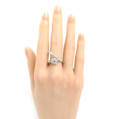 CARATI カラチ K18WG ホワイトゴールド K18YG イエローゴールド リング・指輪 ダイヤモンド0.55ct 15号 4.9g レディース【中古】【美品】