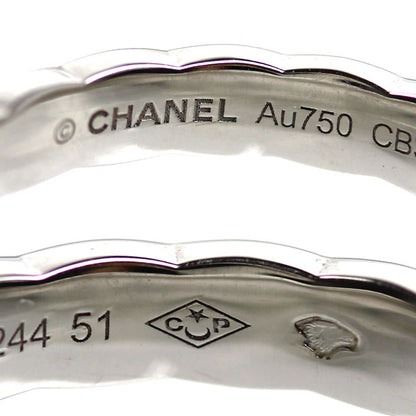 CHANEL シャネル K18WG ホワイトゴールド ココクラッシュ ミニ リング・指輪 J11871 ダイヤモンド 10.5号 51 3.2g レディース【中古】【美品】