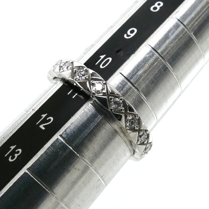CHANEL シャネル K18WG ホワイトゴールド ココクラッシュ ミニ リング・指輪 J11871 ダイヤモンド 10.5号 51 3.2g レディース【中古】【美品】