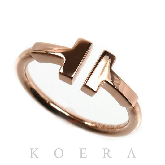 TIFFANY&Co. ティファニー K18PG ピンクゴールド Tワイヤー リング・指輪 60147389 7号 2.7g レディース【中古】