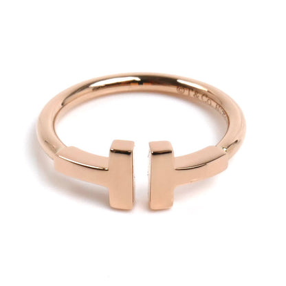 TIFFANY&Co. ティファニー K18PG ピンクゴールド Tワイヤー リング・指輪 60147389 7号 2.7g レディース【中古】