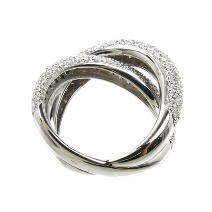Queen クイーン K18WG ホワイトゴールド リング・指輪 ダイヤモンド1.92ct 12.5号 10.9g レディース【中古】【美品】