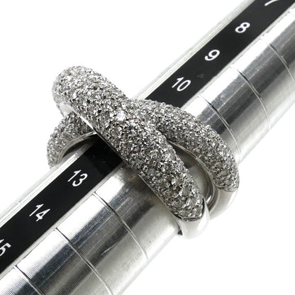 Queen クイーン K18WG ホワイトゴールド リング・指輪 ダイヤモンド1.92ct 12.5号 10.9g レディース【中古】【美品】