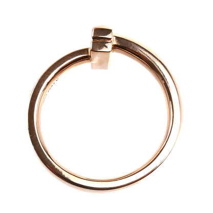 TIFFANY&Co. ティファニー K18PG ピンクゴールド Tワン リング・指輪 67795261 ダイヤモンド 8号 3.9g レディース【中古】【美品】