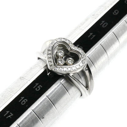 Chopard ショパール K18WG ホワイトゴールド ハッピーダイヤモンド リング・指輪 82/4502 ダイヤモンド 13号 7.6g レディース【中古】【美品】