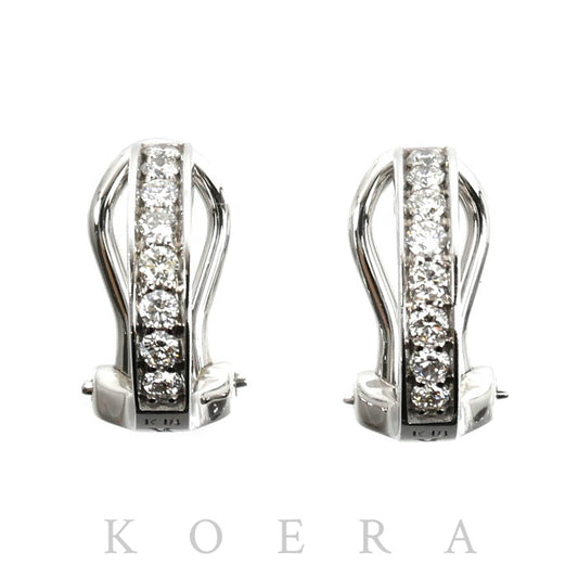 Vendome Aoyama ヴァンドーム青山 K18WG ホワイトゴールド イヤリング ダイヤモンド0.10ct/0.10ct 2.7g レディース【中古】