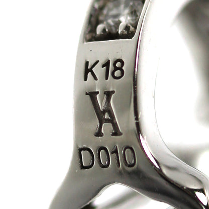 Vendome Aoyama ヴァンドーム青山 K18WG ホワイトゴールド イヤリング ダイヤモンド0.10ct/0.10ct 2.7g レディース【中古】