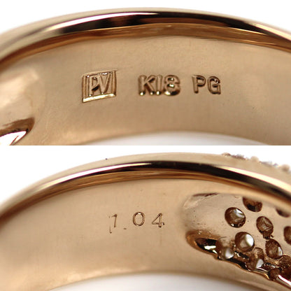 Ponte Vecchio ポンテヴェキオ K18PG ピンクゴールド リング・指輪 ダイヤモンド1.04ct 6.5号 5.2g レディース【中古】【美品】