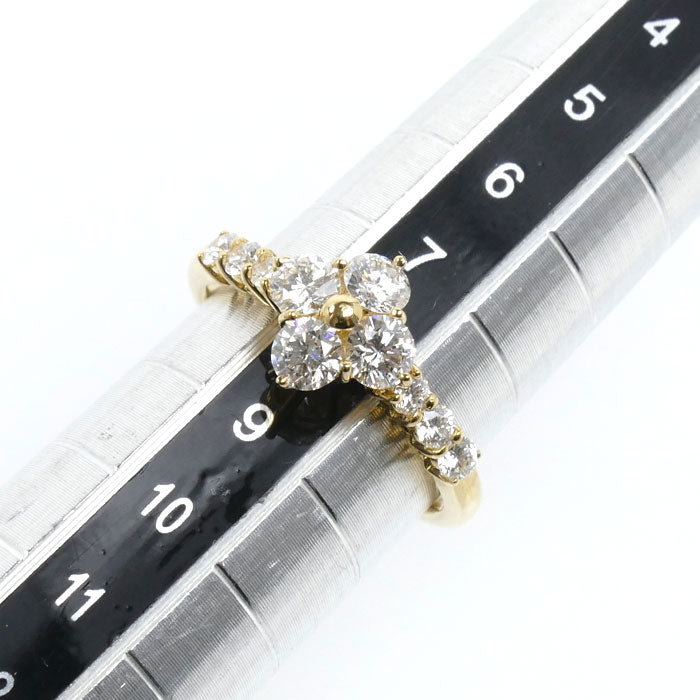平和堂貿易 K18YG イエローゴールド リング・指輪 ダイヤモンド0.79ct 8号 2.4g レディース【中古】