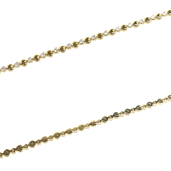 TASAKI タサキ K18YG イエローゴールド ブレスレット ダイヤモンド0.72ct 8.9g 18cm レディース【中古】【美品】
