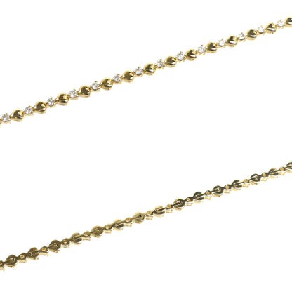 TASAKI タサキ K18YG イエローゴールド ブレスレット ダイヤモンド0.72ct 8.9g 18cm レディース【中古】【美品】