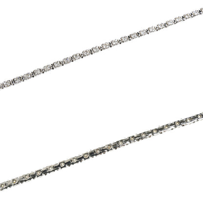 TASAKI タサキ K18WG ホワイトゴールド テニス ブレスレット ダイヤモンド1.50ct 8.3g 18cm レディース【中古】