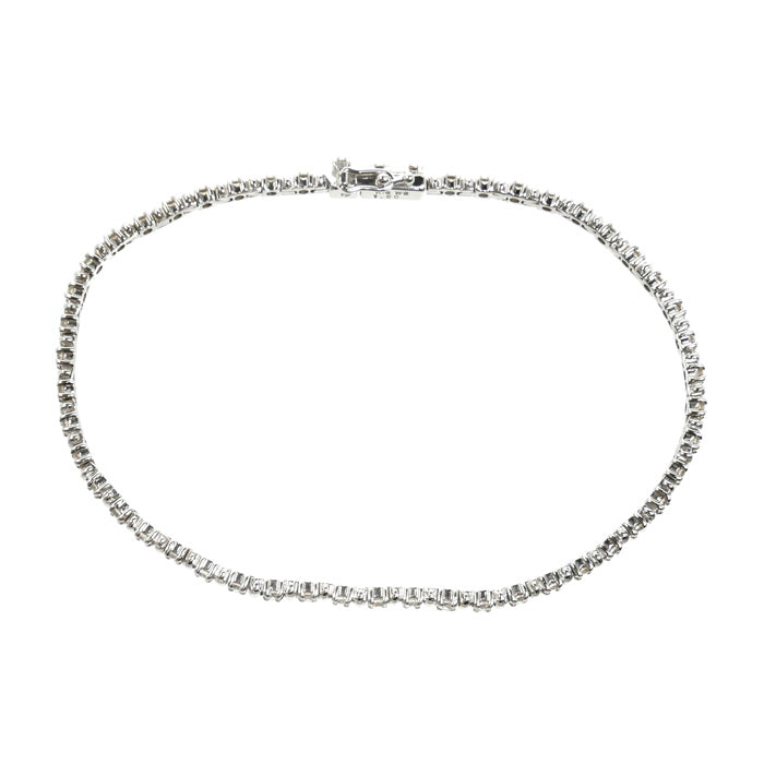 TASAKI タサキ K18WG ホワイトゴールド テニス ブレスレット ダイヤモンド1.50ct 8.3g 18cm レディース【中古】