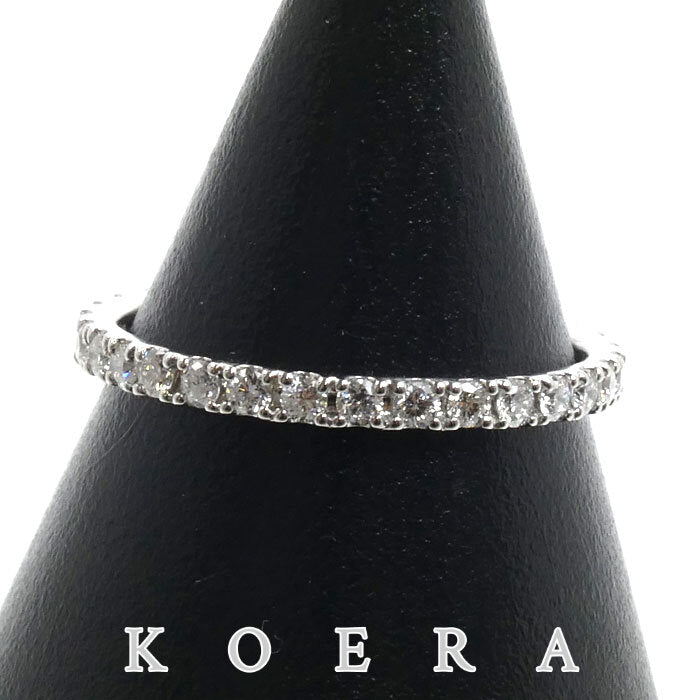 Pt900プラチナ フルエタニティ リング・指輪 ダイヤモンド0.52ct 11号 1.6g レディース【中古】