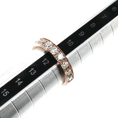 K18PG ピンクゴールド ハーフエタニティ リング・指輪 ダイヤモンド1.00ct 11号 2.0g レディース【中古】