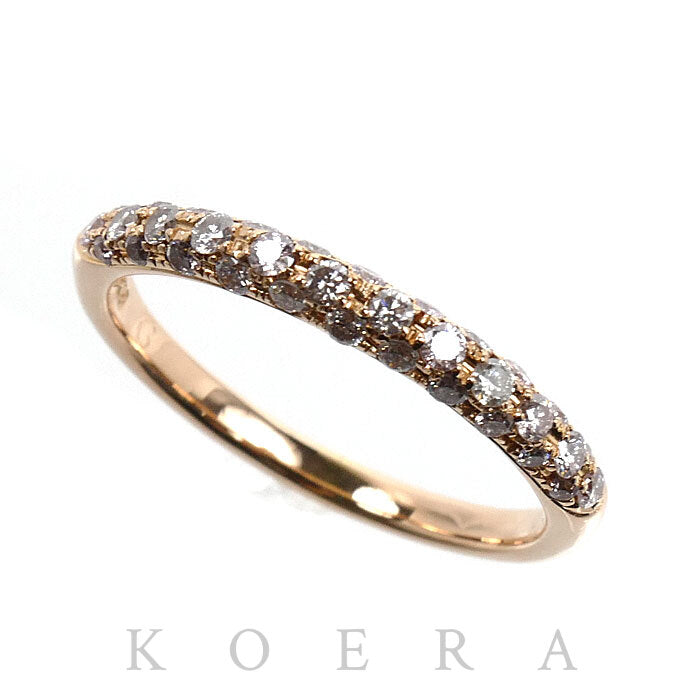 K18PG ピンクゴールド リング・指輪 ダイヤモンド0.33ct 9号 1.9g レディース【中古】