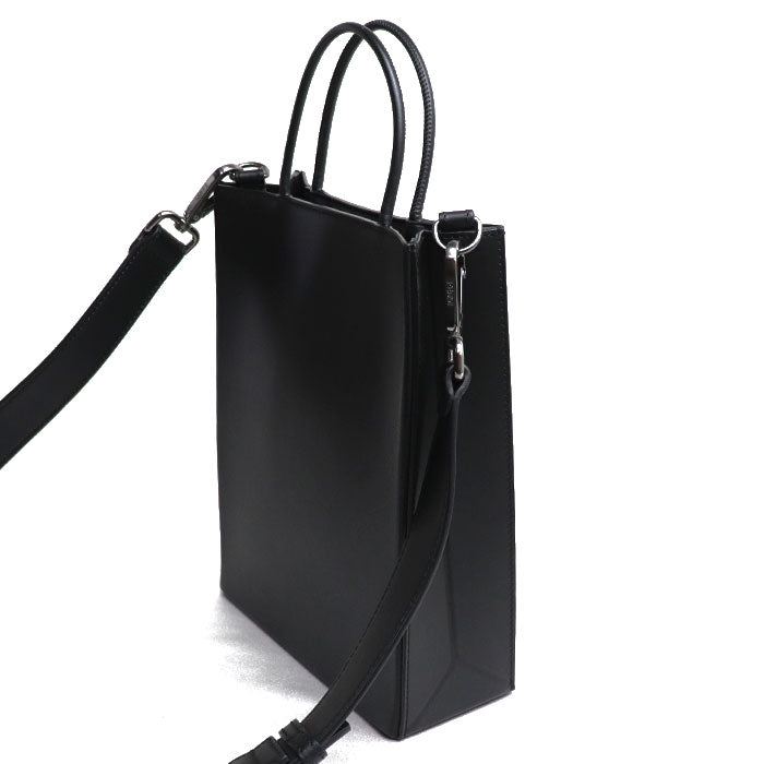 FENDI フェンディ ロゴ ショッピングバッグ 2Wayショルダーバッグ ブラック 7VA512 レディース【中古】