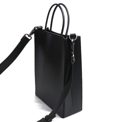 FENDI フェンディ ロゴ ショッピングバッグ 2Wayショルダーバッグ ブラック 7VA512 レディース【中古】