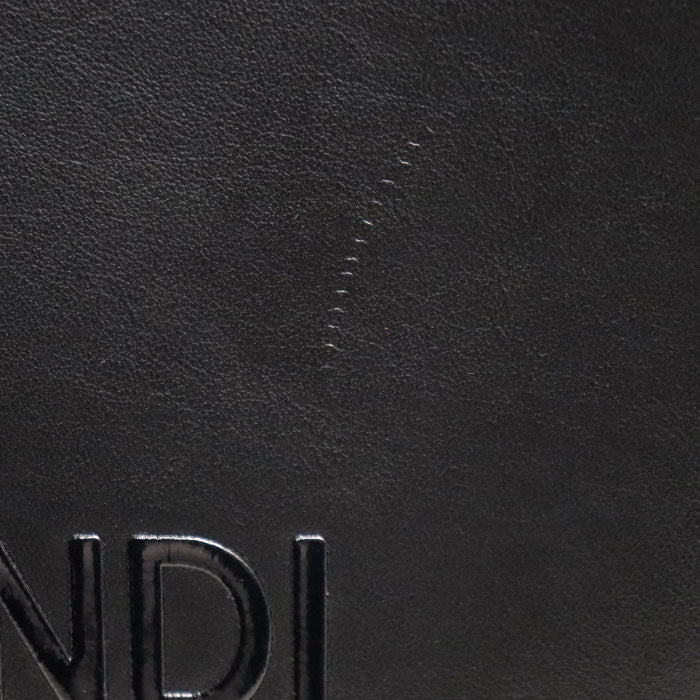 FENDI フェンディ ロゴ ショッピングバッグ 2Wayショルダーバッグ ブラック 7VA512 レディース【中古】