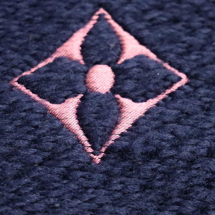 LOUIS VUITTON ルイ・ヴィトン エシャルプ・ロゴマニア マフラー ネイビー マルチ M70899 GM0138 レディース【中古】