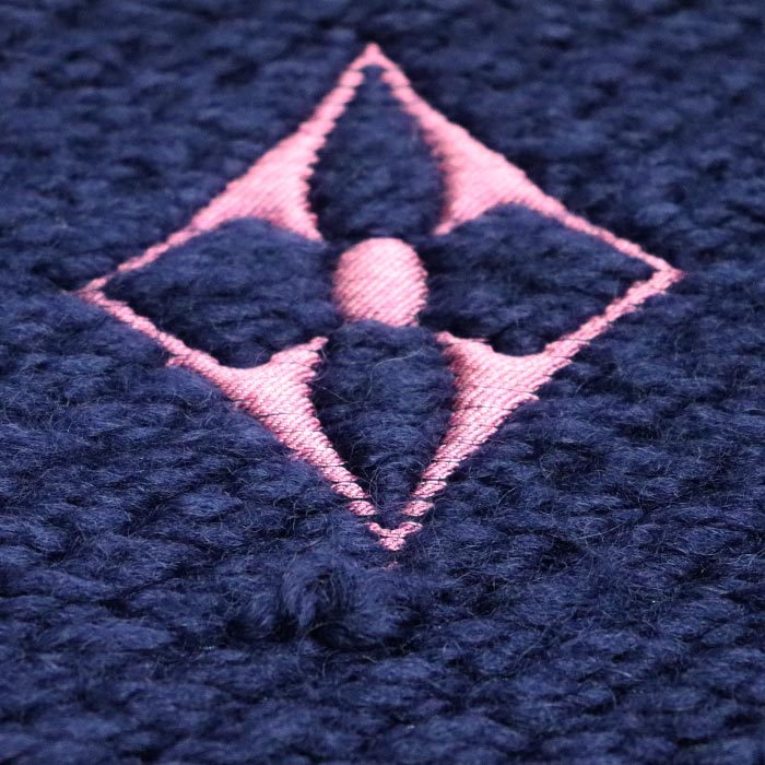 LOUIS VUITTON ルイ・ヴィトン エシャルプ・ロゴマニア マフラー ネイビー マルチ M70899 GM0138 レディース【中古】