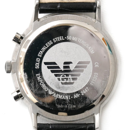Emporio Armani エンポリオ・アルマーニ クロノグラフ 腕時計 電池式 AR-2447 メンズ【中古】