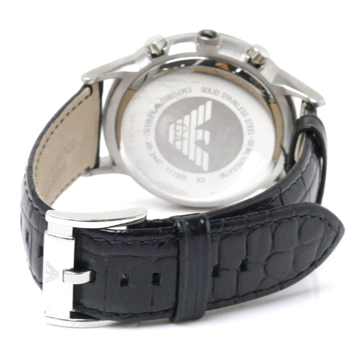 Emporio Armani エンポリオ・アルマーニ クロノグラフ 腕時計 電池式 AR-2447 メンズ【中古】