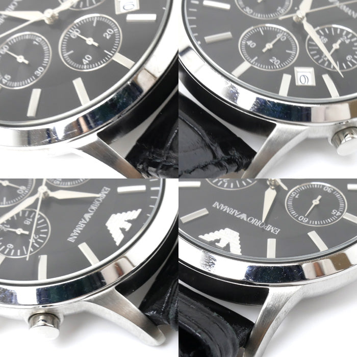 Emporio Armani エンポリオ・アルマーニ クロノグラフ 腕時計 電池式 AR-2447 メンズ【中古】