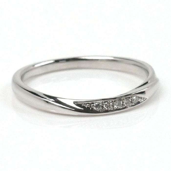 俄 NIWAKA Pt950プラチナ 雪佳景 リング・指輪 ダイヤモンド 9.5号 2.5g レディース【中古】【美品】