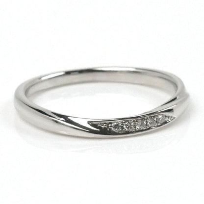 俄 NIWAKA Pt950プラチナ 雪佳景 リング・指輪 ダイヤモンド 9.5号 2.5g レディース【中古】【美品】