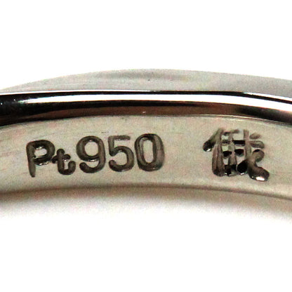 俄 NIWAKA Pt950プラチナ 雪佳景 リング・指輪 ダイヤモンド 9.5号 2.5g レディース【中古】【美品】
