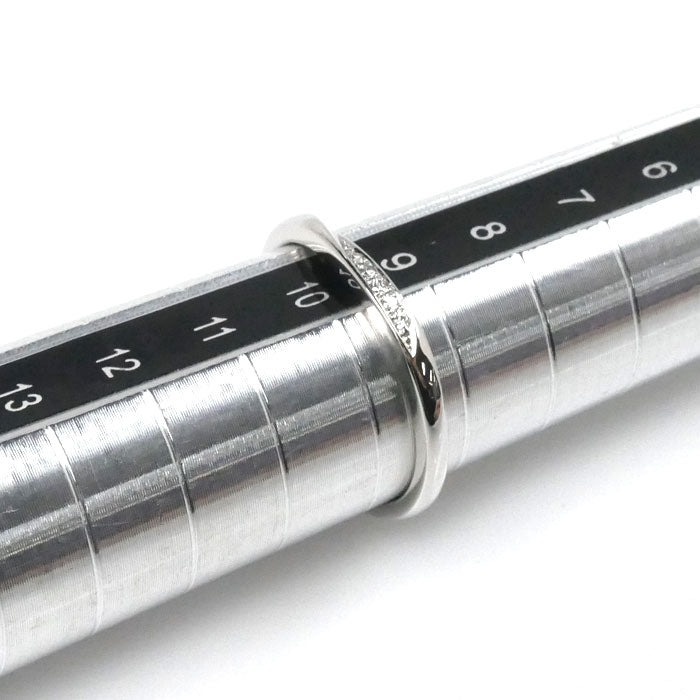俄 NIWAKA Pt950プラチナ 雪佳景 リング・指輪 ダイヤモンド 9.5号 2.5g レディース【中古】【美品】
