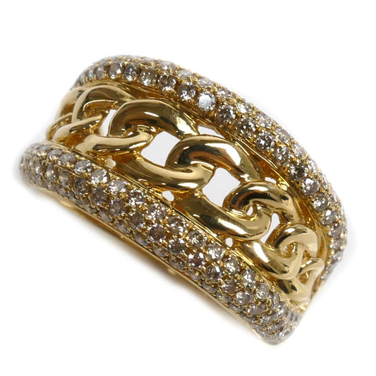 GSTV K18YG イエローゴールド リング・指輪 ダイヤモンド0.90ct 12号 5.7g レディース【中古】